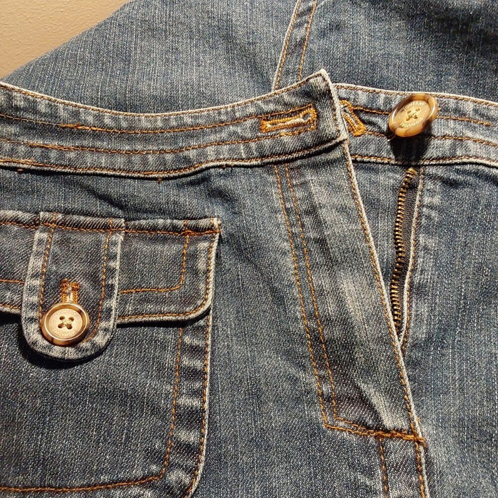 Jones New York Stretch Denim Pencil Skirt - 12 - Good Condition - Picture 3 of 5